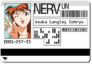 Asuka's 'NERV' ID card