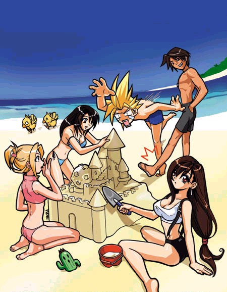 Rikku, Rinoa, Tifa, and some other people...